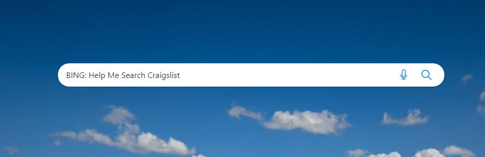 Search using Bing